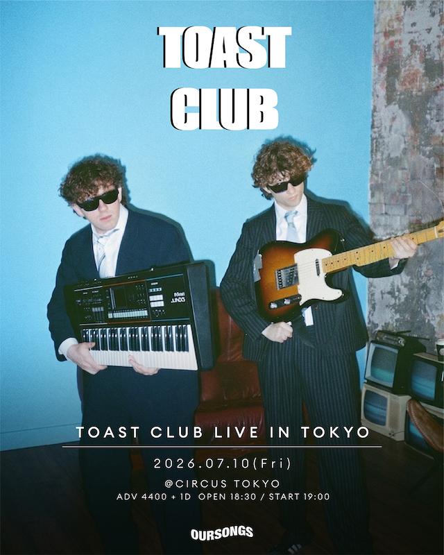 『TOAST CLUB LIVE IN TOKYO』告知画像