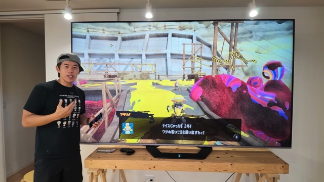 カズが紹介した100インチのテレビ