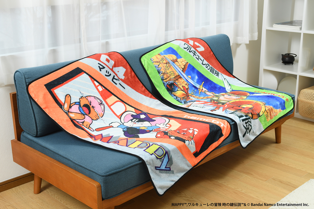 懐かしファミコンカセットがブランケットにの画像