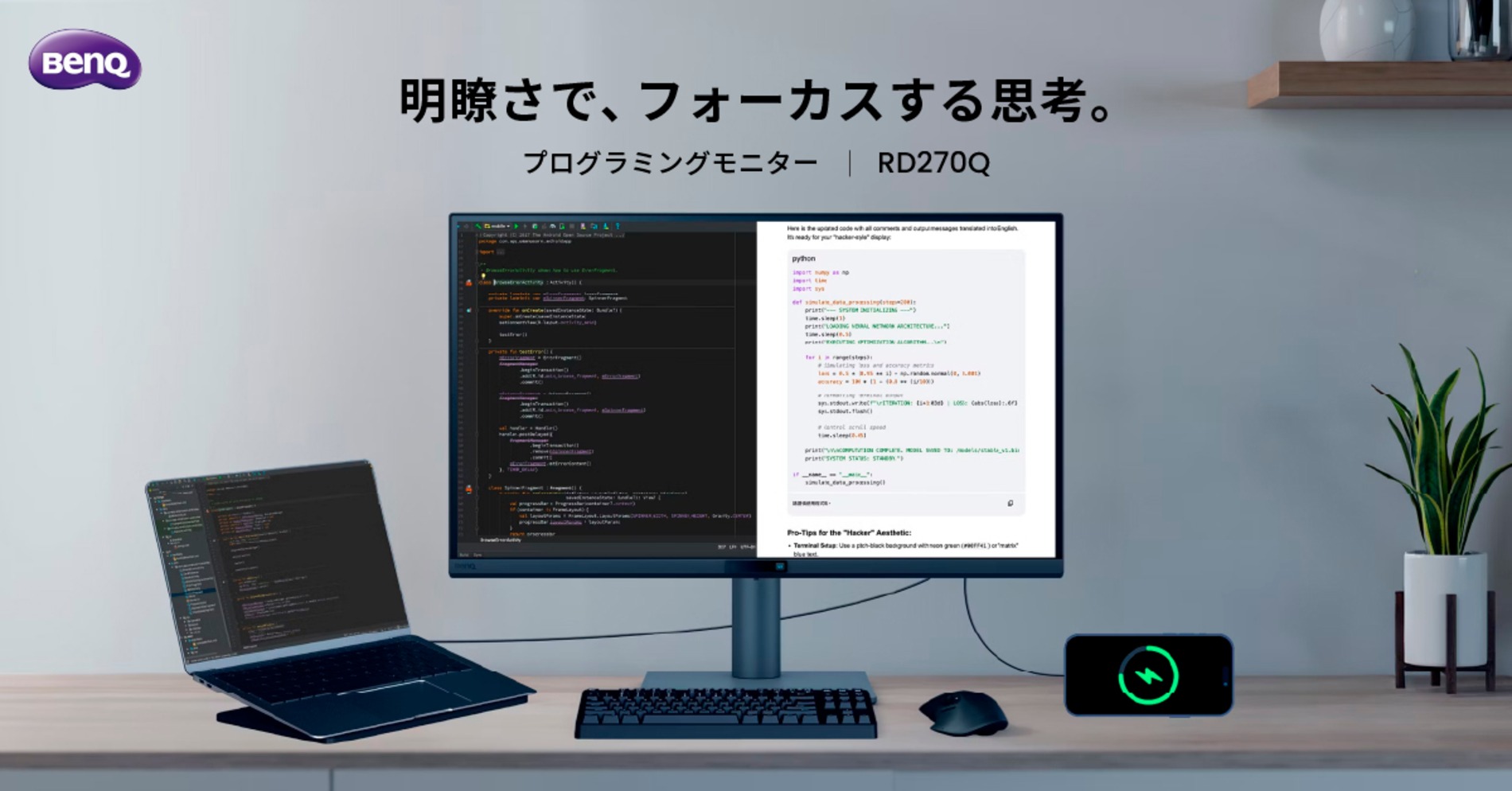 BenQ『RD270Q』6月3日発売の画像