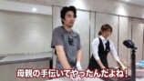 ハンバーグとパンを作る中尾明慶