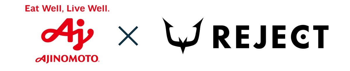 味の素が「REJECT」とスポンサー契約締結