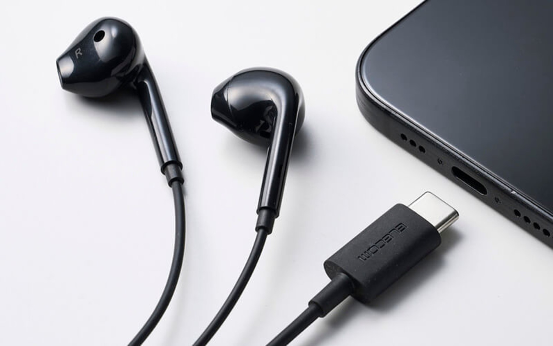 エレコム、USB Type-C有線イヤホン発売の画像