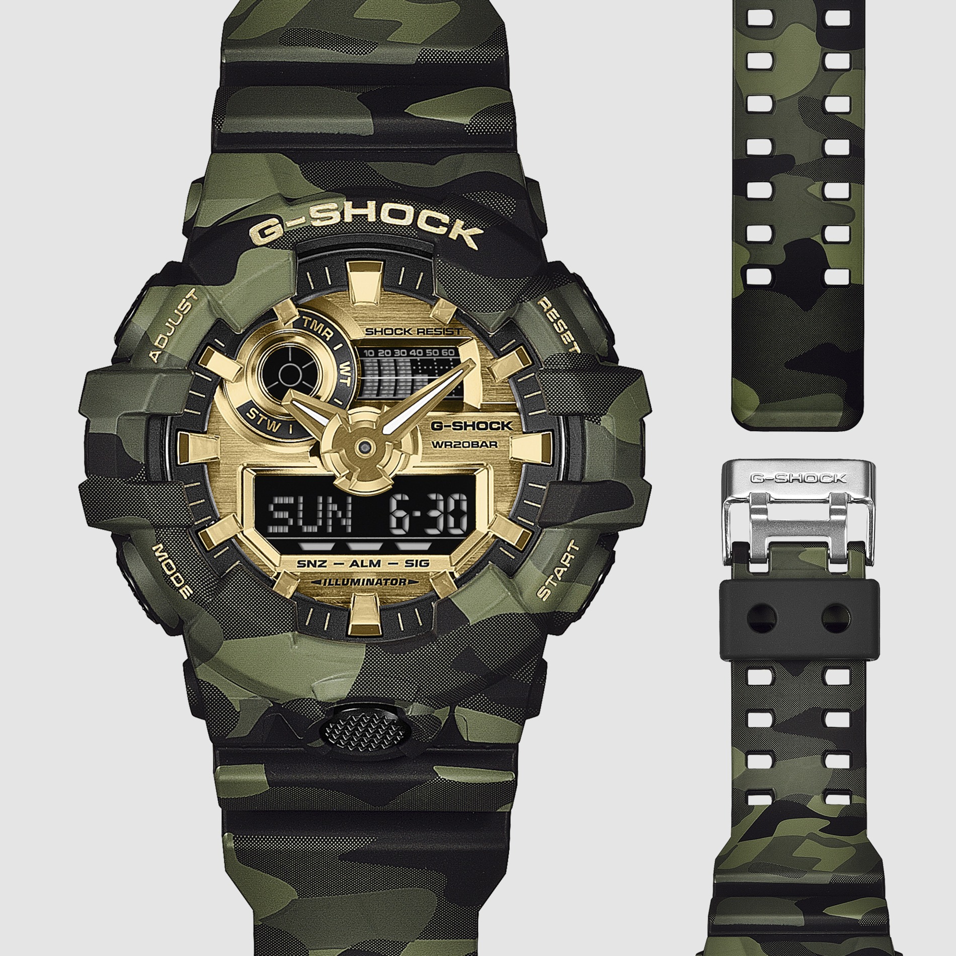 耐衝撃ウオッチ『G-SHOCK』と『BABY-G』のカモフラージュ柄