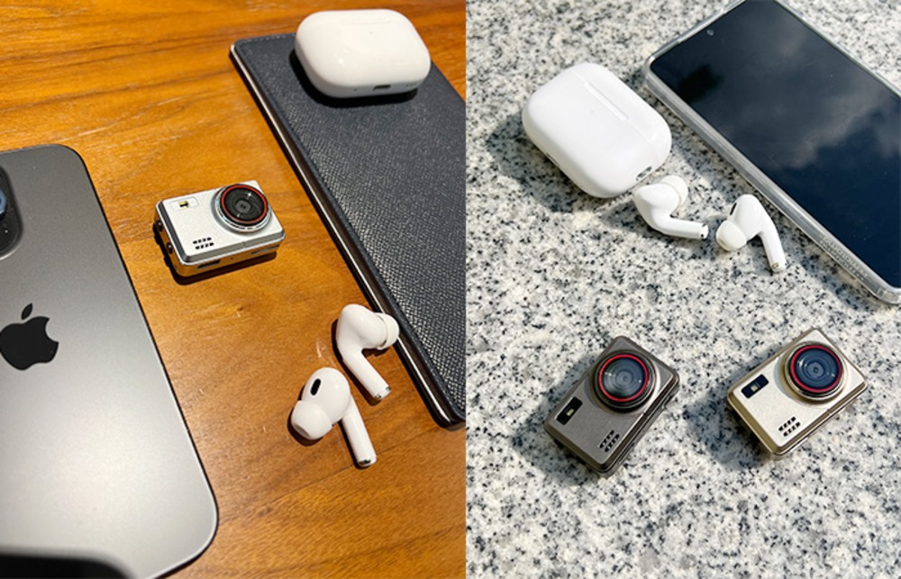 イヤホンとスマホと並べて比較