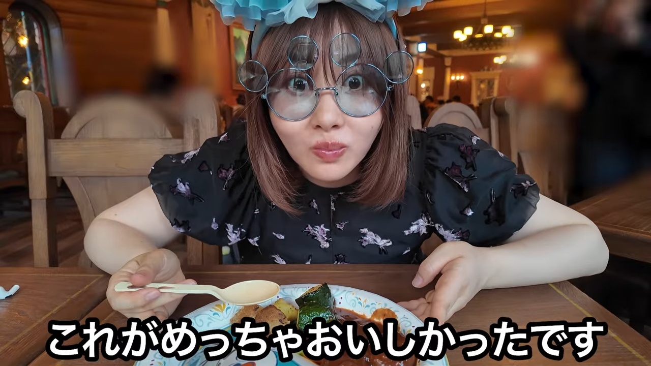エミリン、25周年のディズニーシーで爆食の画像