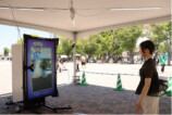 ランダムで選ばれたポケモンと写真が撮れる「ARフォトブース」