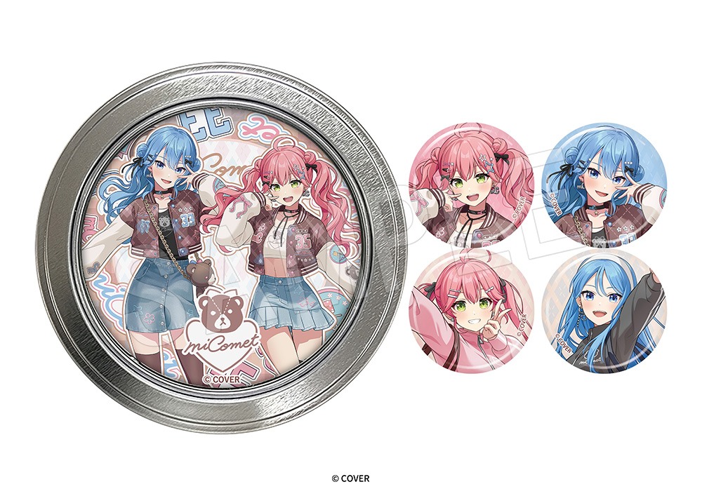ミニ缶バッジ付き マグネット缶キャラメル