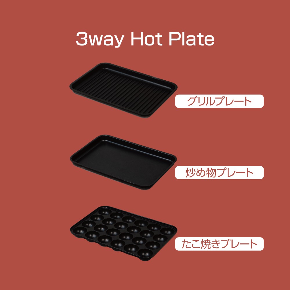 3種のプレート