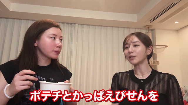 互いの食生活について語る仲里依紗と田中みな実