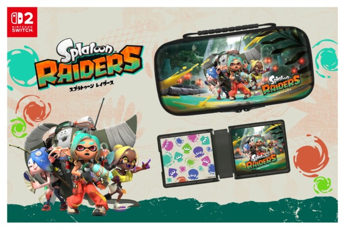 『スプラトゥーン レイダース』デザインのSwitch 2用収納アクセサリー全2種が7月23日発売