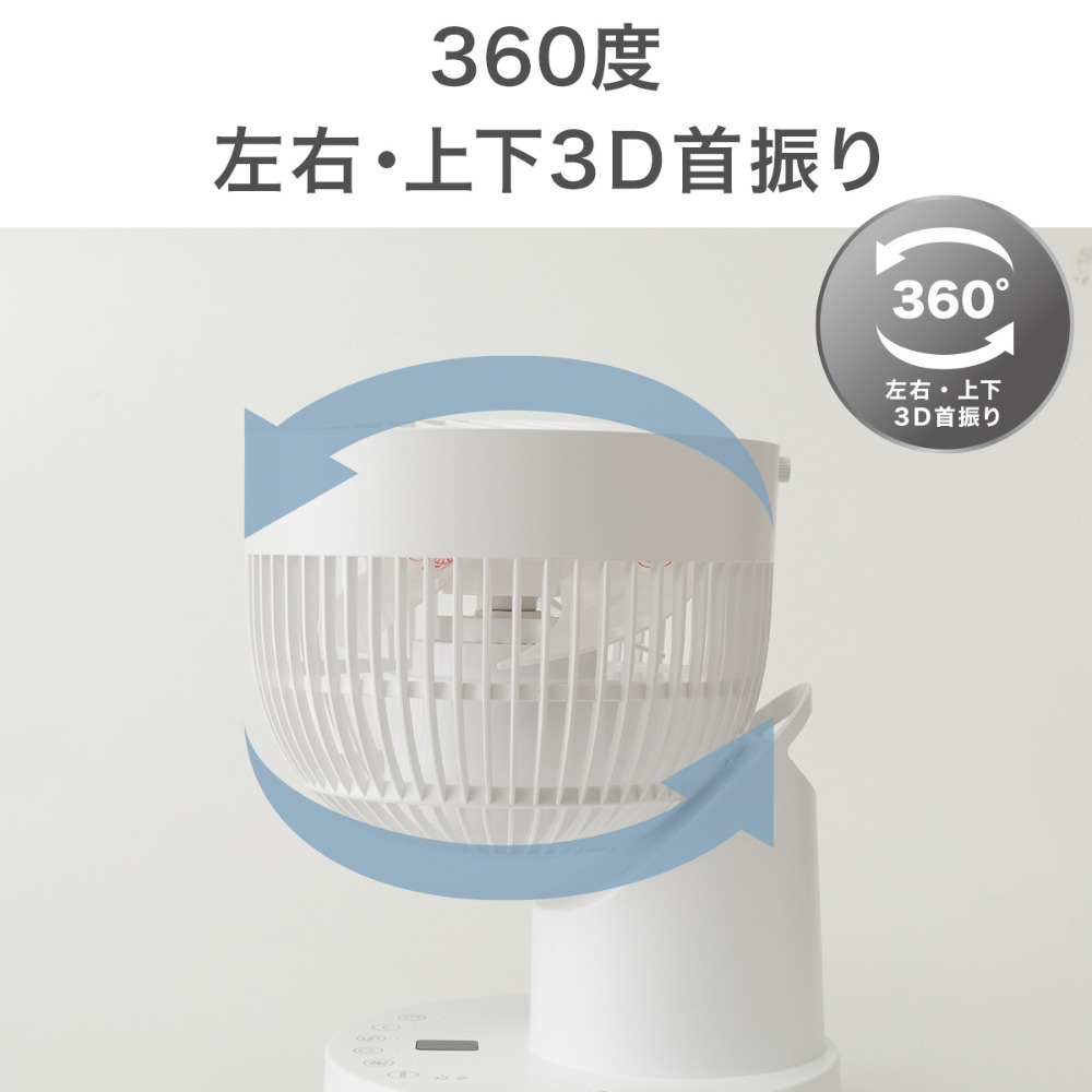 360度左右・上下3D首振り