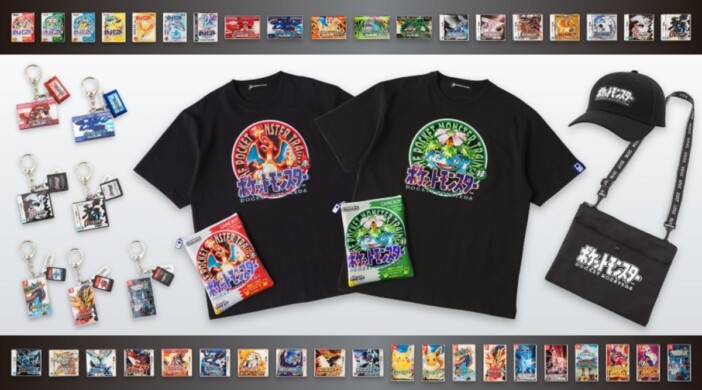 『ポケモン』歴代ゲームパッケージがTシャツやマグネットに　ポケモンセンターオンラインで展開