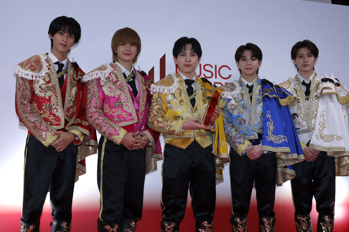 『MUSIC AWARDS JAPAN 2026』囲み取材に登場したM!LK(写真=池村隆司)