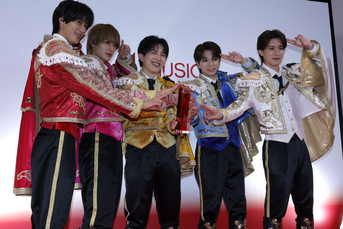 『MUSIC AWARDS JAPAN 2026』囲み取材に登場したM!LK(写真=池村隆司)