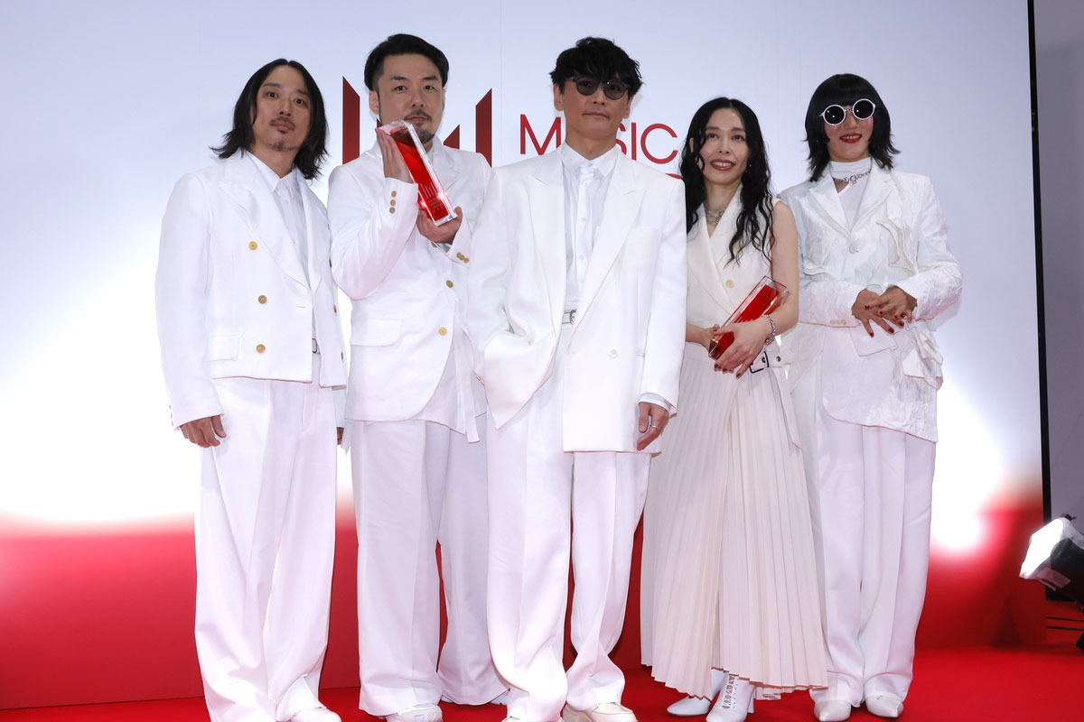 『MUSIC AWARDS JAPAN 2026』囲み取材に登場したサカナクション(写真=池村隆司)