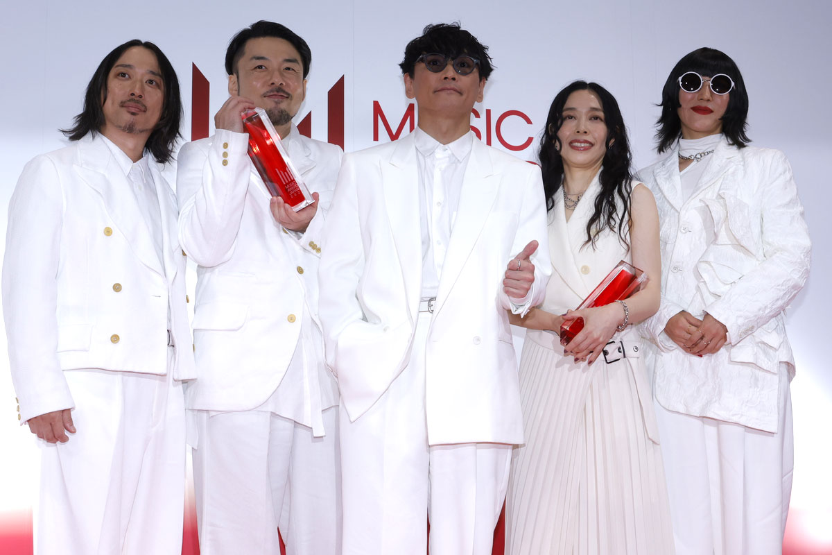 『MUSIC AWARDS JAPAN 2026』囲み取材に登場したサカナクション(写真=池村隆司)