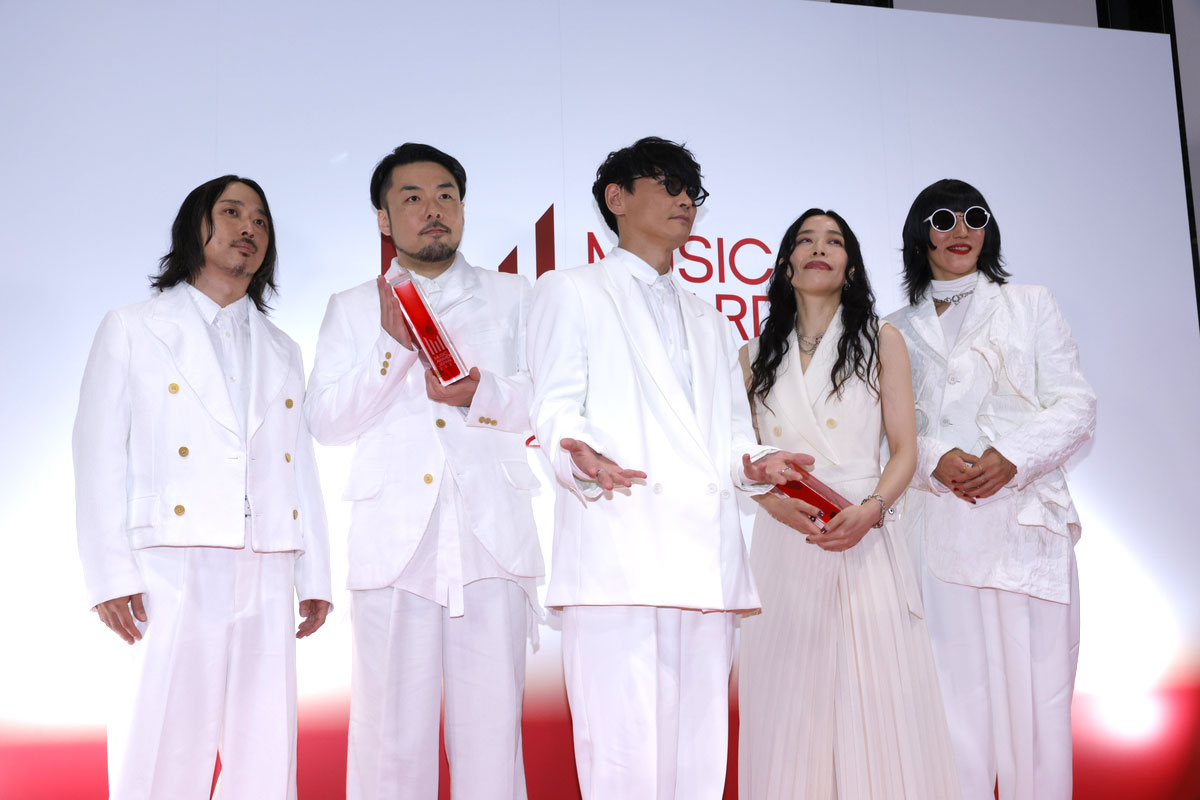『MUSIC AWARDS JAPAN 2026』囲み取材に登場したサカナクション(写真=池村隆司)
