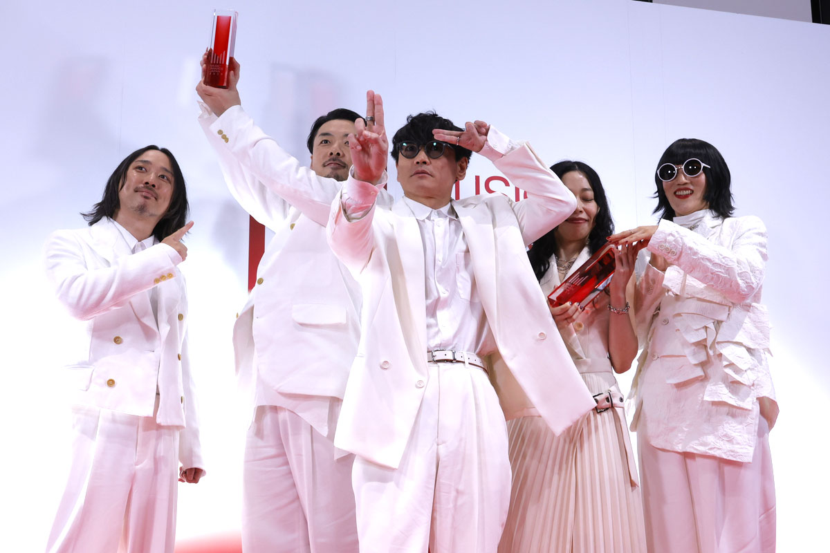 『MUSIC AWARDS JAPAN 2026』囲み取材に登場したサカナクション(写真=池村隆司)
