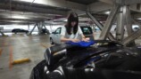 「日産GT-R（R35型）」で雹に遭遇するあま猫
