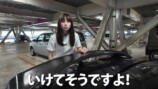 「日産GT-R（R35型）」で雹に遭遇するあま猫