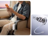「急速充電器」「モバイルバッテリー」「最長1mの巻取り式ケーブル」の3つの機能を1台