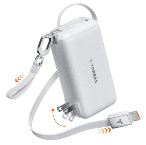 充電器・バッテリー・1mケーブルを1台に集約 TORRASから『FlexLine 3-in-1 Cube』発売