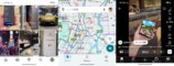 インスタの表示、グーグルマップ、縦動画再生画面