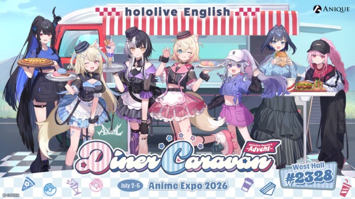 ホロライブENの新規グッズ企画『Diner Caravan』が始動 テーマは“アメリカンダイナー”