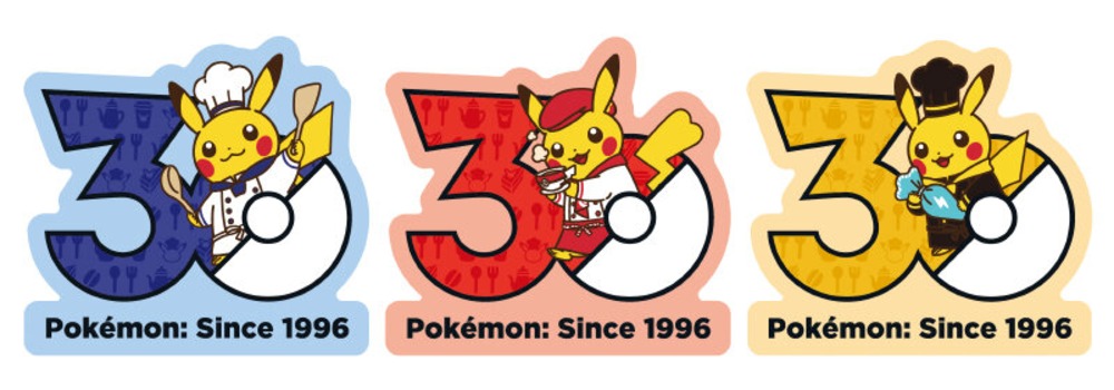 ポケモン30周年ロゴ（ポケモンカフェver.）のステッカー
