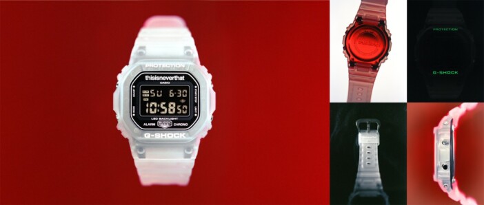 クリアレジン×蓄光ギミックで魅せる　G-SHOCK×thisisneverthatのコラボモデル『DW-5600TNT』登場