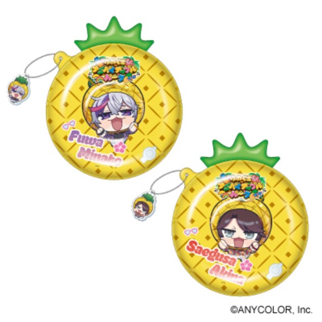 にじさんじ ふわぐさ×パイナップルパークミニチャーム付きフロートカップホルダー