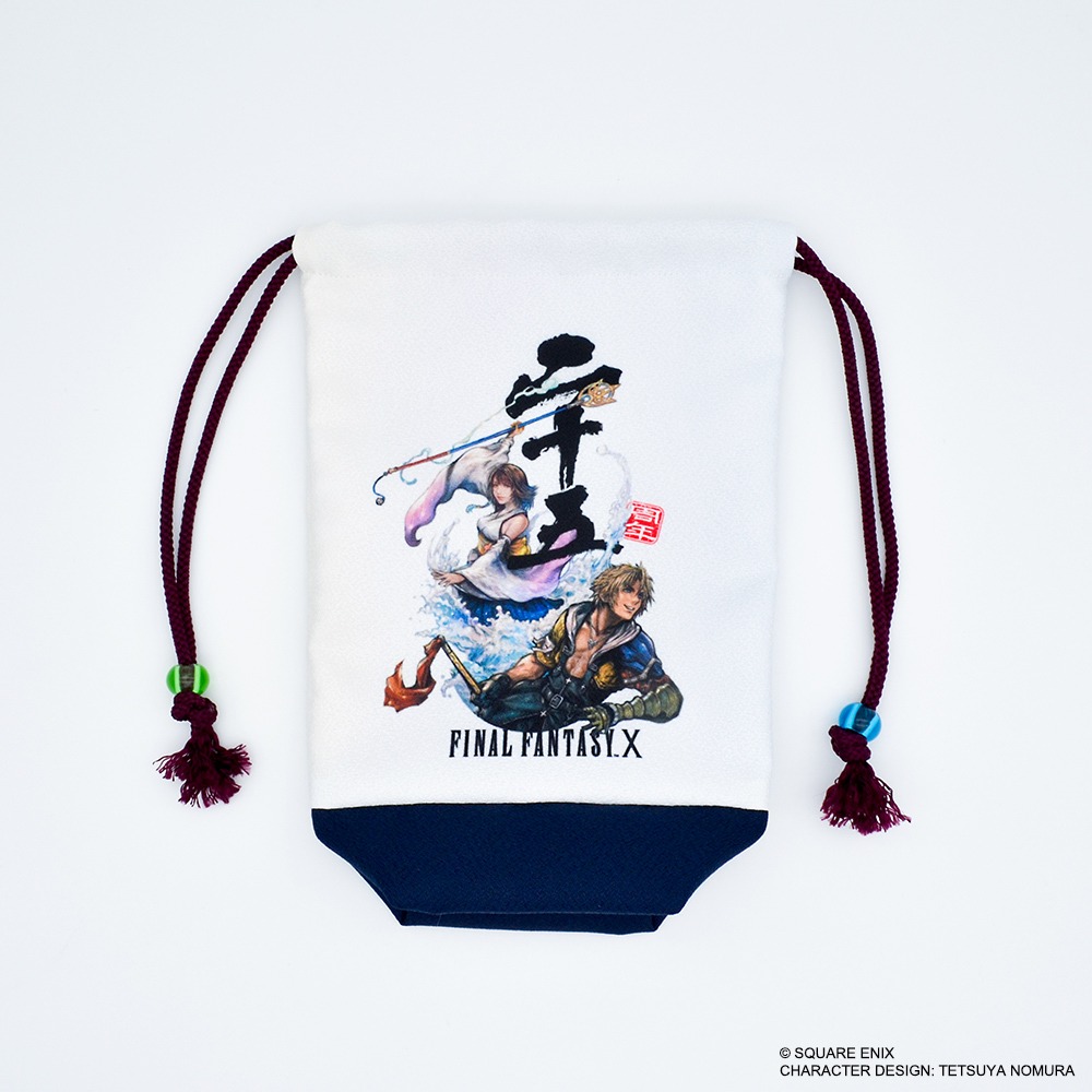 ファイナルファンタジーX 25th ANNIVERSARY ちりめん風巾着 価格:3,080円(税込)