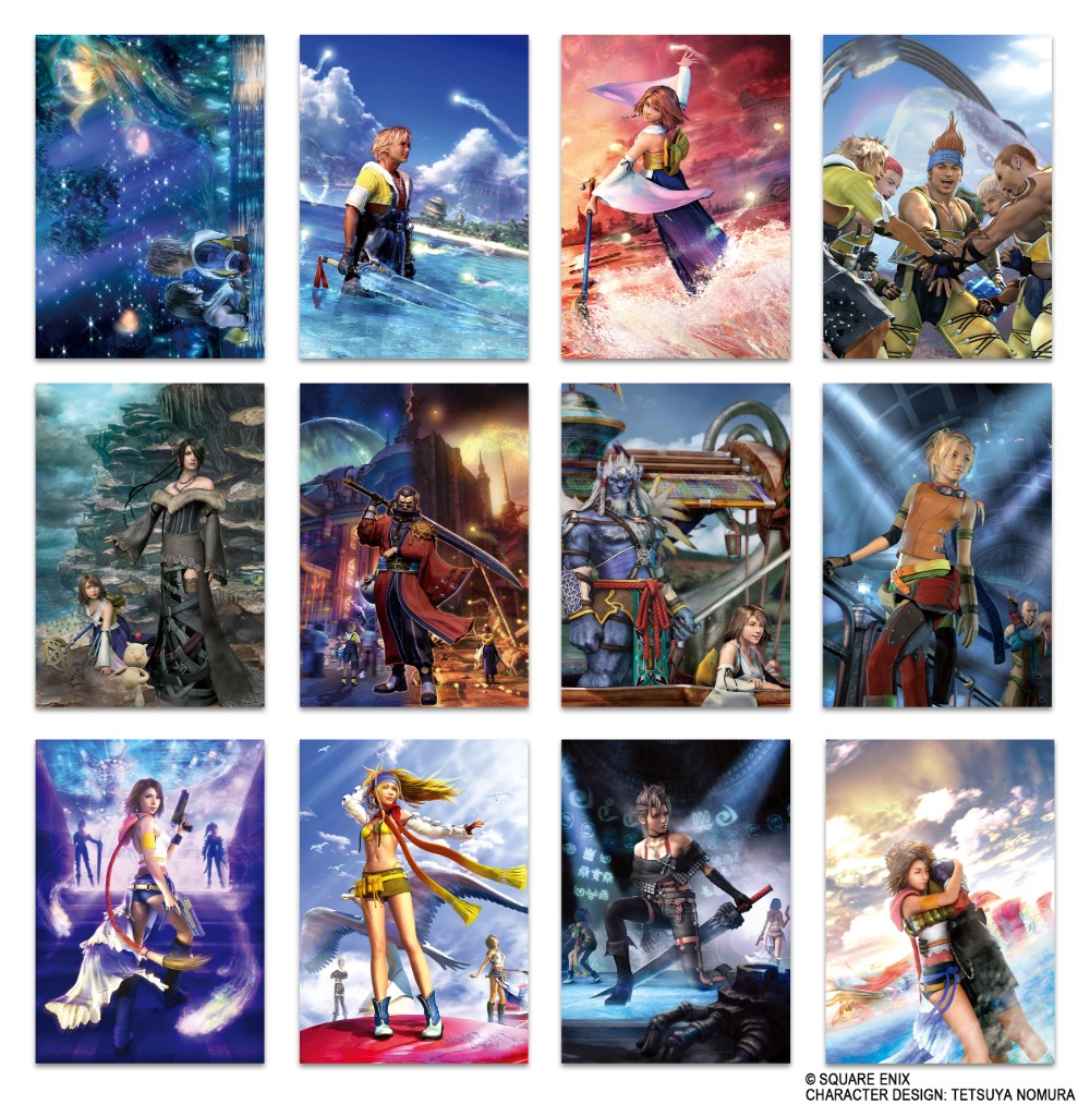 ファイナルファンタジーXシリーズ　ミニクリアポスターコレクション　価格：12個入りBOX 11,880円(税込) 　単品 990円(税込)