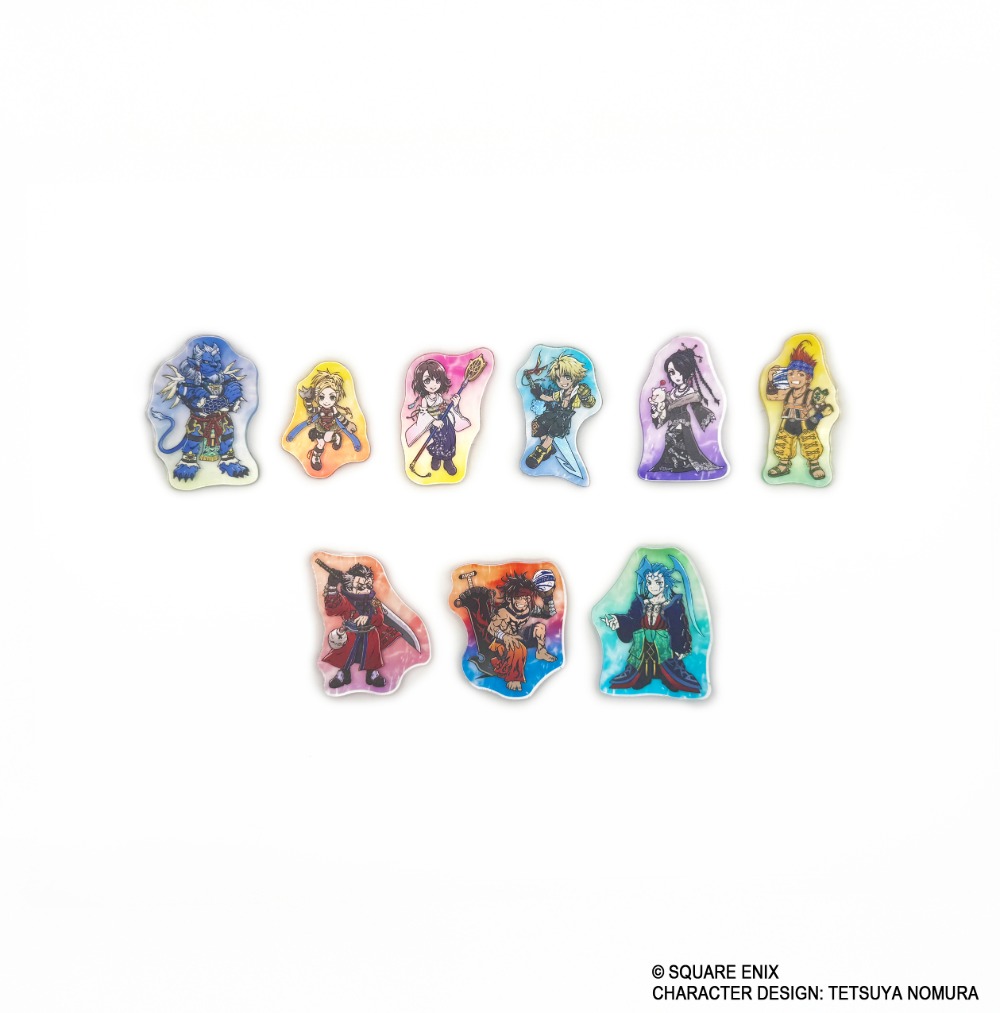 ファイナルファンタジーX　トレーディング　キャラクターアクリルシール　価格：12袋入りBOX 10,560円(税込) 　単品 880円(税込)