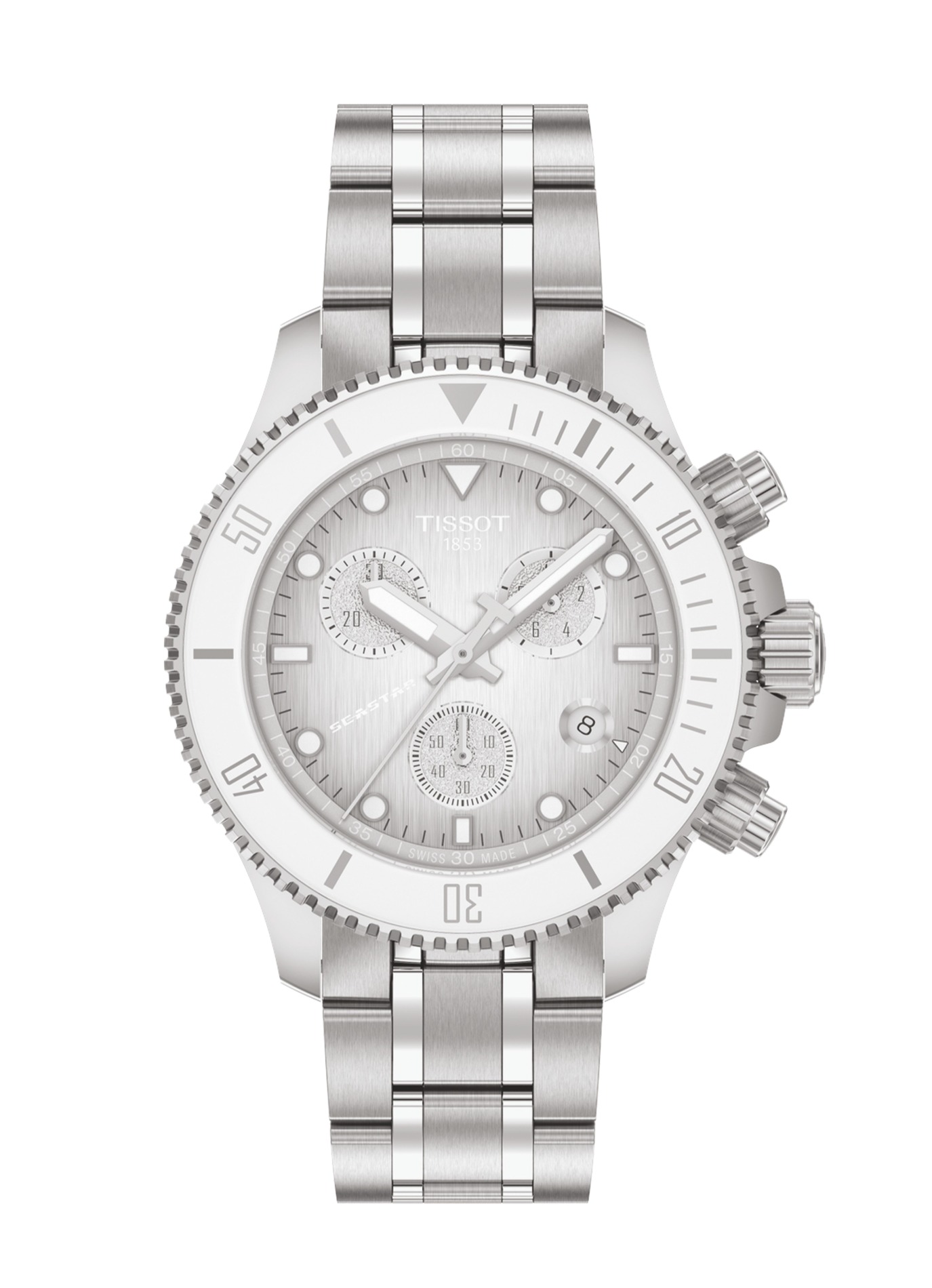 TISSOT Seastar 1000 Quartz Chronograph　ホワイト