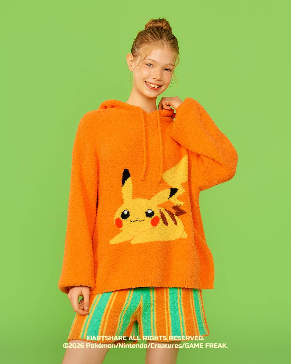 フード付きパジャマセット - ピカチュウ／￥12,290