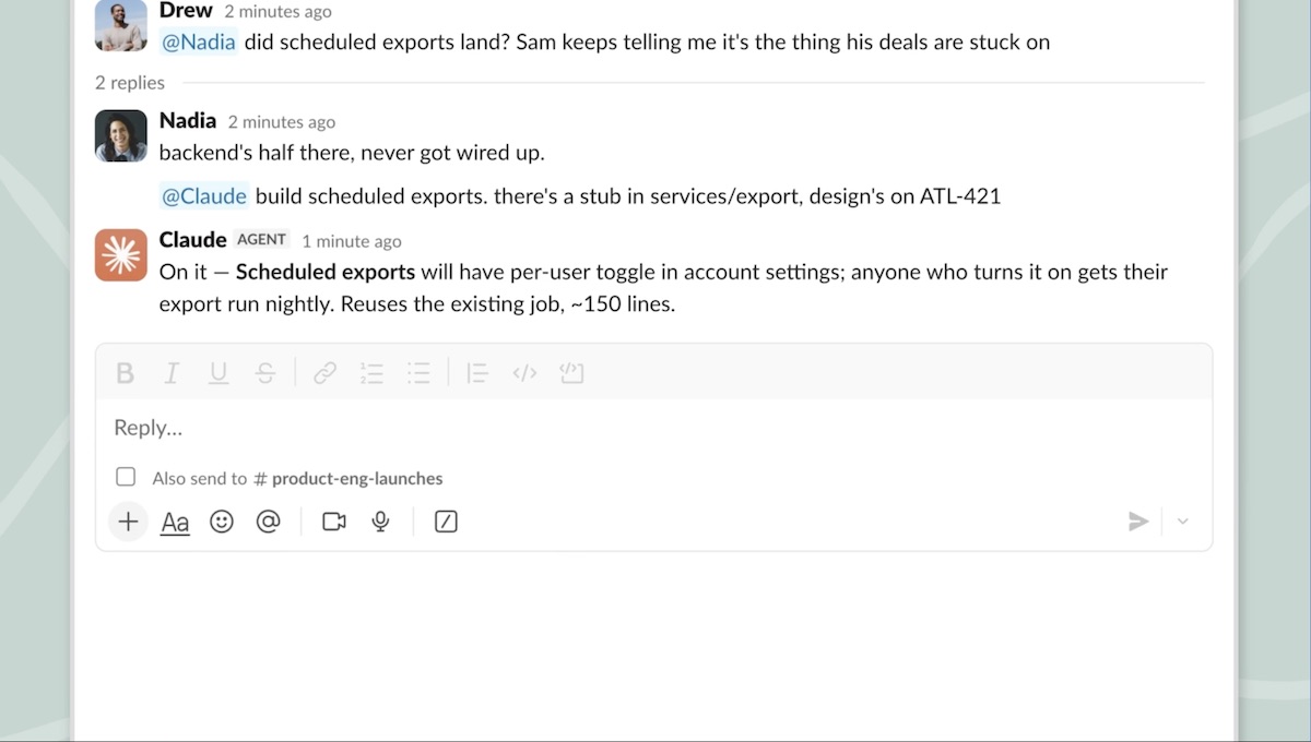 Slackで「Claude」を呼び出せる新機能登場の画像