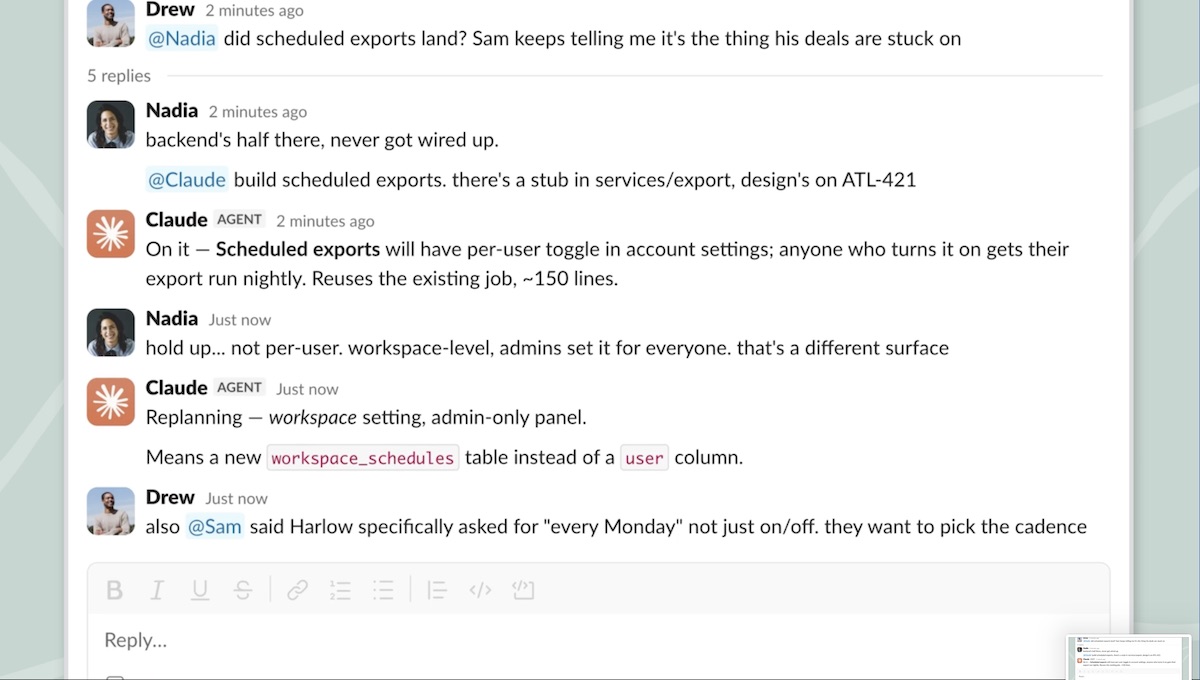 Slackで「Claude」を呼び出せる新機能登場の画像