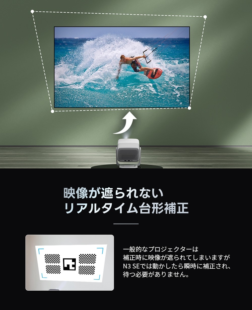 リアルタイム映像補正機能