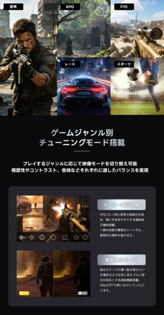 低遅延&高視認性設計