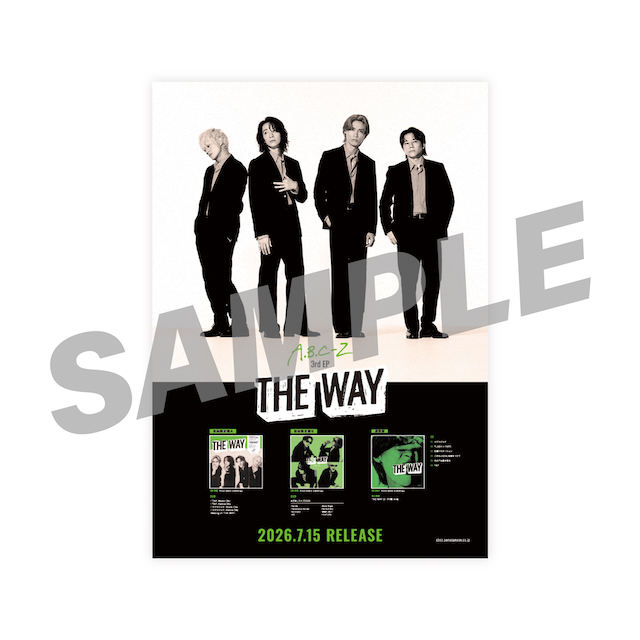 『THE WAY』初回限定盤A 告知ステッカーver.A