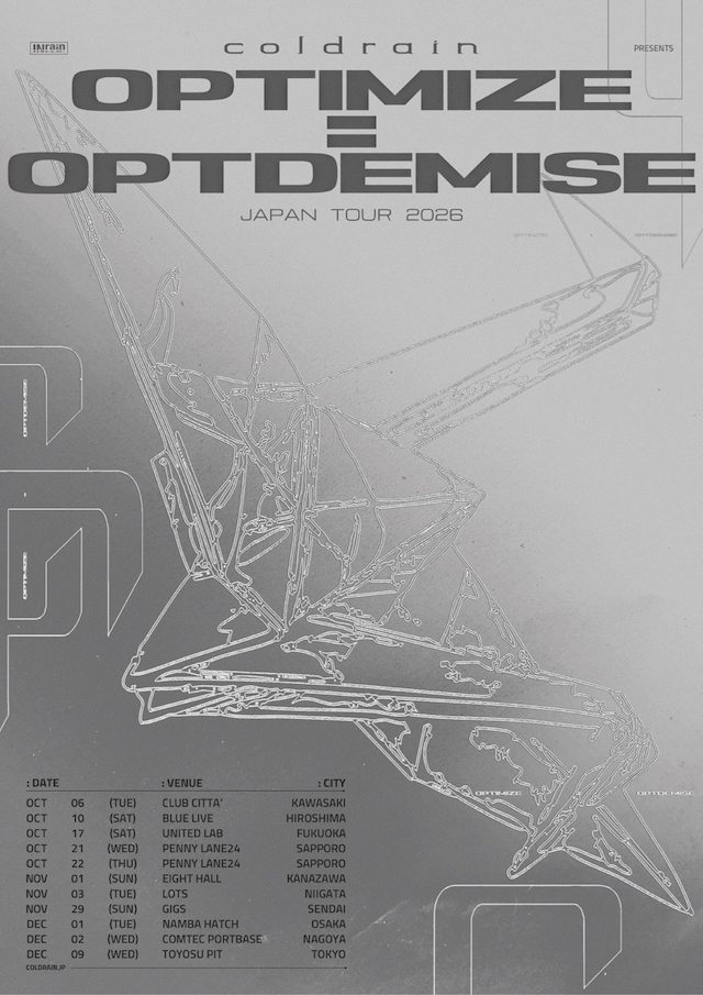 『OPTIMIZE = OPTDEMISE JAPAN TOUR 2026』キービジュアル