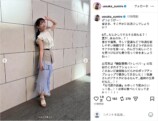 上坂すみれ、白のフリルブラウスオフショの画像