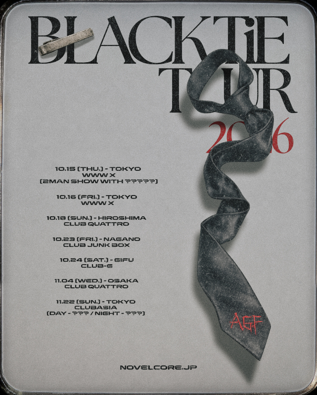 Novel Core『BLACK TiE TOUR 2026』キービジュアル