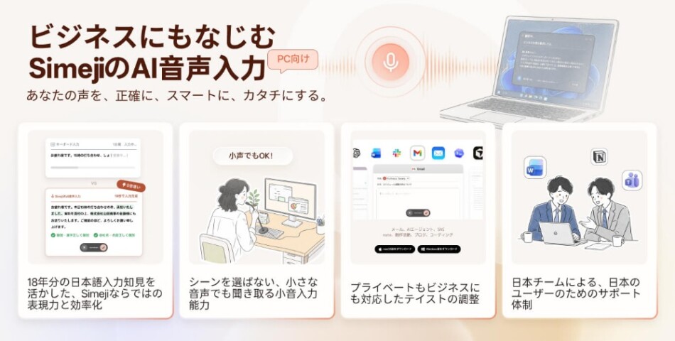 SimejiのAI音声入力