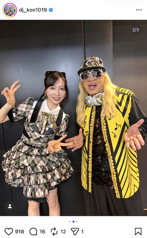 DJ KOO 公式Instagramより