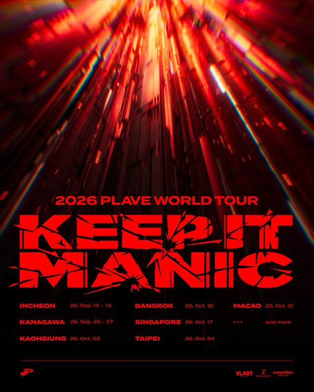 PLAVEワールドツアー『KEEP IT MANIC』告知画像