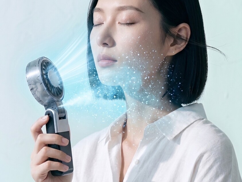 Lafutureから気化冷却ハンディファン発売