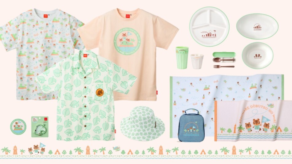 『あつまれ どうぶつの森』をモチーフにしたアロハシャツやビーチタオル